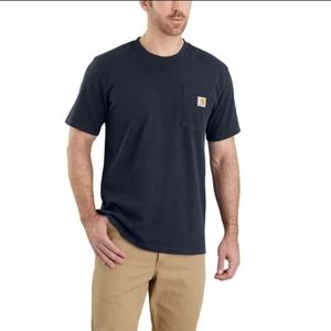 Carhartt Loose Fit Heavyweight Short Sleeve Shirt Navy